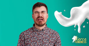Man crying over spilt milk