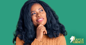 Woman pondering whether it's a Need or Want