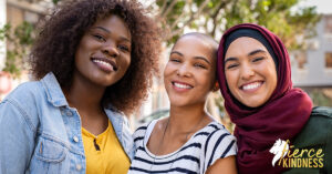 Happy women friends