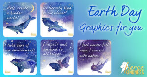 Earth Day Quotes Affirmations on Gradient Background
