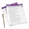 Self-Care Assessment and Checklist - a Life Coaching Exercise PDF 2 page image with pen